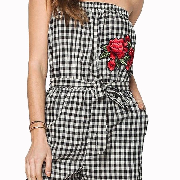 Everly Pants - New! Anthropologie • Gingham Everly Romper